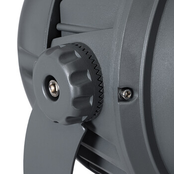 GLOBOSTAR® FLOOD-DIMO 90747 Προβολέας Σποτ Wall Washer με Αντιθαμβωτική Γρίλια LED 100W 9500lm 10° AC 220-240V Αδιάβροχο IP67 Φυσικό Λευκό 4500K - Γκρι Ανθρακί - Μ34 x Π36 x Υ44cm - 3 Χρόνια Εγγύηση