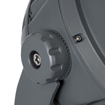 GLOBOSTAR® FLOOD-DIMO 90750 Προβολέας Σποτ Wall Washer με Αντιθαμβωτική Γρίλια LED 150W 14250lm 10° AC 220-240V Αδιάβροχο IP67 Φυσικό Λευκό 4500K - Γκρι Ανθρακί - Μ43 x Π45 x Υ46cm - 3 Χρόνια Εγγύηση