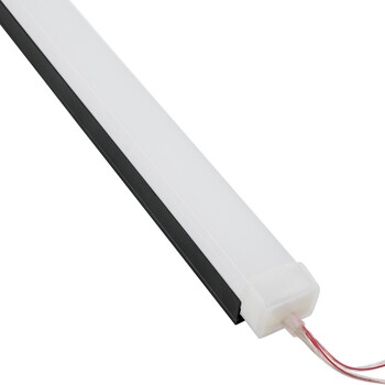 GloboStar® CON-NEONIO 90771-3M Προφίλ Αλουμινίου 3 Μέτρων - Βάση Στήριξης για την NEONIO Digital Neon Flex LED 14.4W/m 12VDC με Π3 x Υ2cm - Μαύρο - Μ300 x Π2.9 x Υ1.9cm
