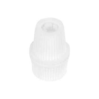 GloboStar® DIY 77563 Επιτοίχιος Στυπιοθλίπτης - Στήριγμα Καλωδίου Φωτιστικού - Φ1.6 x Υ2.3cm - Λευκό - Πλαστικό - 5 Χρόνια Εγγύηση