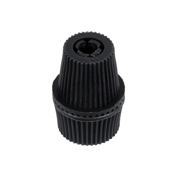 GloboStar® DIY 77564 Επιτοίχιος Στυπιοθλίπτης - Στήριγμα Καλωδίου Φωτιστικού - Φ1.6 x Υ2.3cm - Μαύρο - Πλαστικό - 5 Χρόνια Εγγύηση