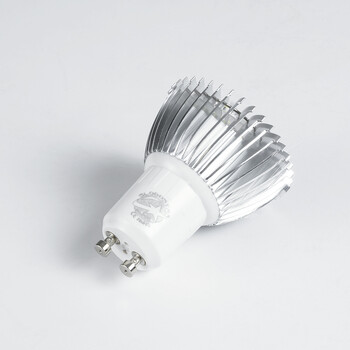 GloboStar® 76040 Σποτ LED GU10 MR16 3W 300lm 45° AC 220-240V IP20 Φ5 x Υ5.5cm Ψυχρό Λευκό 6000K Dimmable - 3 Χρόνια Εγγύηση