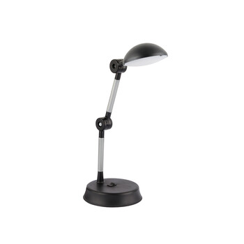GloboStar® MICHEL 202-0061 Επιτραπέζιο Φωτιστικό Πορτατίφ LED 6W 540lm 120° AC220-240V IP20 Ψυχρό Λευκό 6000K Μαύρο Πλαστικό - Μ20 x Π14.5 x Υ33cm - 2 Χρόνια Εγγύηση