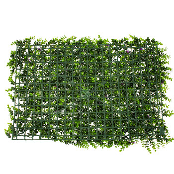 GloboStar® 78421 Artificial - Συνθετικό Τεχνητό Διακοσμητικό Πάνελ Φυλλωσιάς - Κάθετος Κήπος Καυκάσιο Πυξάρι - Απτένια Πράσινο Μ60 x Υ40 x Π8cm