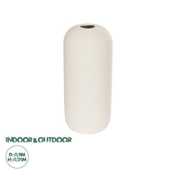 GloboStar® Artificial Garden BLANCO 21247 Διακοσμητική Κεραμική Γλάστρα Γκρι Π18 x Μ18 x Υ16 cm