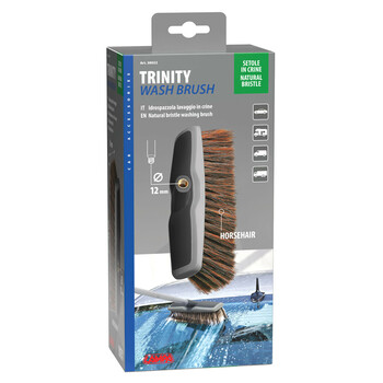 L3802.2 ΒΟΥΡΤΣΑ ΠΛΥΣΙΜΑΤΟΣ ΜΕ ΦΥΣΙΚΗ ΤΡΙΧΑ TRINITY 25x8cm ΓΙΑ ΚΟΝΤΑΡΙΑ (L3802.4/L3802.5/L3802.6) LAMPA - 1 ΤΕΜ.