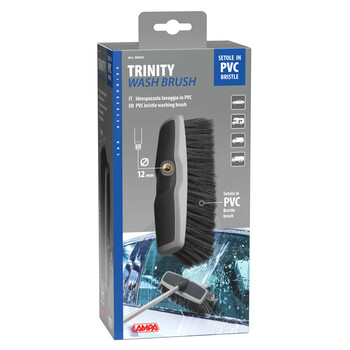 L3802.3 ΒΟΥΡΤΣΑ ΠΛΥΣΙΜΑΤΟΣ ΜΕ ΠΛΑΣΤΙΚΗ ΤΡΙΧΑ (PVC) TRINITY 25x8cm ΓΙΑ ΚΟΝΤΑΡΙΑ(L3802.4/L3802.5/L3802.6) LAMPA - 1 ΤΕΜ.