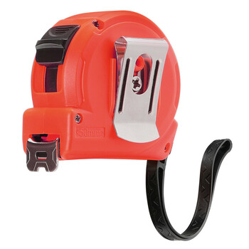 L5957.1 ΜΕΤΡΟΤΑΙΝΙΑ ΑΥΤΟΜΑΤΗ COMPACT 5m x16mm ΚΟΚΚΙΝΗ ΜΕ ΚΛΙΠ ΖΩΝΗΣ LAMPA - 1 ΤΕΜ.
