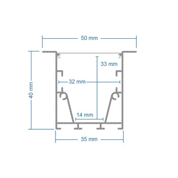 GLOBOSTAR® ALP-CORNER-IN90 RECESSA 61793 Χωνευτό Προφίλ Αλουμινίου Γωνία με Λευκό Γαλακτερό Πατητό Κάλυμμα για Ταινίες LED IP20 - Γκρι Ανθρακί Ματ - Μ30 x Π3.5 x Υ4cm