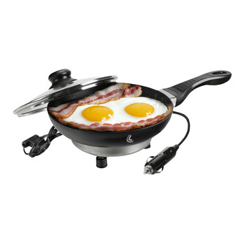 L9712.4 ΤΗΓΑΝΙ ΗΛΕΚΤΡΙΚΟ ELECTRIC FRYING PAN 12V 180W 13A Φ20cm 360ml ΜΕ ΦΙΣ ΑΝΑΠΤΗΡΑ LAMPA - 1 ΤΕΜ.