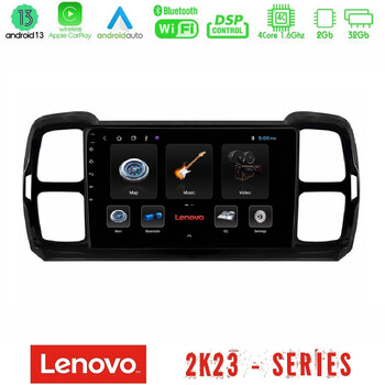 Lenovo car pad Citroen ds5 Aircross 2017-2021 4core Android 13 2+32gb Navigation Multimedia Tablet 9" u-len-Ct1240