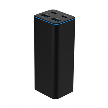 GEMBIRD 4-PORT 100W GaN USB PD FAST CHARGER BLACK