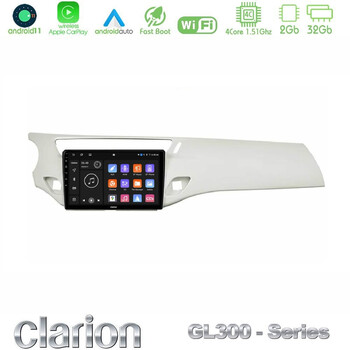 Clarion Gl300 Series 4core Android11 2+32gb Citroen c3 2009-2016 Navigation Multimedia Tablet 9" με Carplay & Android Auto u-gl3-Ct1948wh