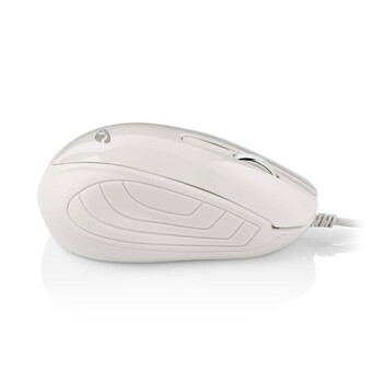 NEDIS MSWD300WT Wired Desktop Mouse 1000 dpi 3-Button White