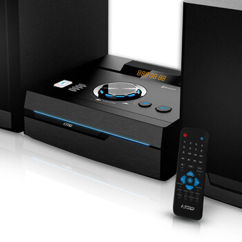 NOD STAGE Mini Hi-Fi System with CD,USB, Bluetooth, FM and blue LED, 50W