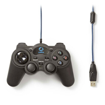 NEDIS GGPD100BK Gamepad, Force Vibration