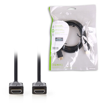 NEDIS CVGP34000BK20 High Speed HDMI Cable with Ethernet HDMI Connector-HDMI Conn
