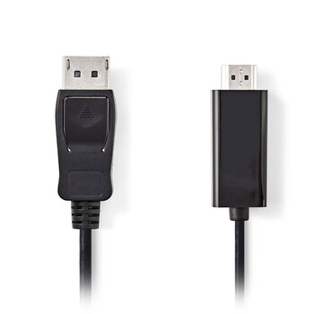 NEDIS CCGP37100BK20 DisplayPort - HDMI Cable, DisplayPort Male - HDMI Connector