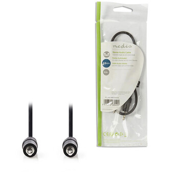 NEDIS CAGP22000BK05 Stereo Audio Cable 3.5 mm Male-3.5 mm Male 0.5m Black