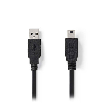 NEDIS CCGT60300BK20 USB 2.0 Cable A Male - Mini 5-Pin Male 2.0 m Black