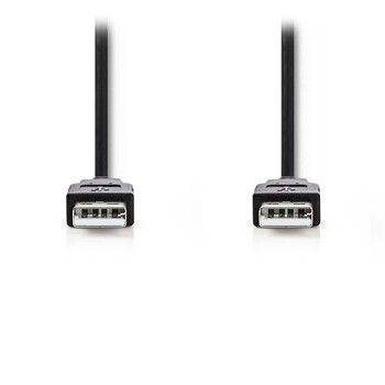 NEDIS CCGT60000BK10 USB 2.0 Cable A Male - A Male 1.00 m Black