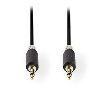 NEDIS CABW22000AT10 Stereo Audio Cable 3.5 mm Male - 3.5 mm Male 1.0m Anthracite
