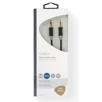 NEDIS CABW22000AT10 Stereo Audio Cable 3.5 mm Male - 3.5 mm Male 1.0m Anthracite