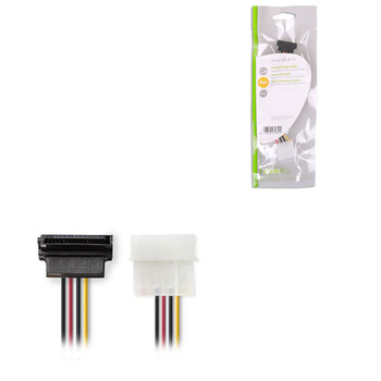 NEDIS CCGP73505VA015 Internal Power CableMolex Male-SATA 7-pin Female 90° Angled