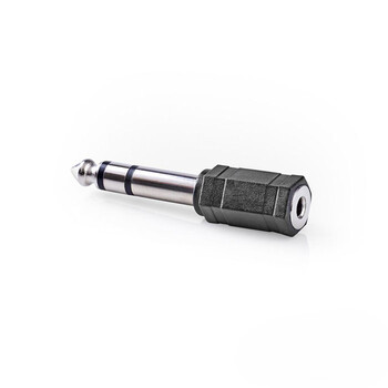 NEDIS CAGP23930BK Stereo Audio Adapter 6.35mm Male - 3.5mm Female 10 pieces Blac