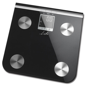 LIFE Shape Body fat scale,black glass surface