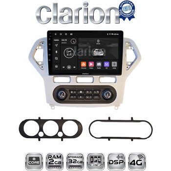 CLARION GL71367S Οθόνη OEM Multimedia Αυτοκινήτου για Ford Mondeo 2007 > 2010 (CarPlay/AndroidAuto/BT/GPS/WIFI/GPRS) electriclife