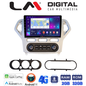 LM Digital - LM ZE8367S GPS Οθόνη OEM Multimedia Αυτοκινήτου για Ford Mondeo 2007 > 2010 (CarPlay/AndroidAuto/BT/GPS/WIFI/GPRS) electriclife