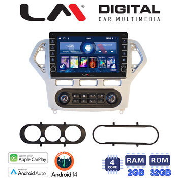 LM Digital - LM ZG4367S GPS Οθόνη OEM Multimedia Αυτοκινήτου για Ford Mondeo 2007 > 2010 (CarPlay/AndroidAuto/BT/GPS/WIFI/GPRS) electriclife
