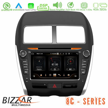 Bizzar pro Edition Mitsubishi asx Android 10 8core Multimedia Stationu-bl-8c-Mt64-pro