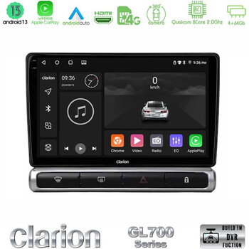 Clarion Gl700 Series 8core Android13 4+64gb Citroen c3 2016-> Navigation Multimedia Tablet 9" με Carplay & Android Auto u-gl7-Ct2503