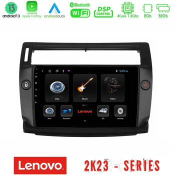 Lenovo car pad Citroen c4 2004-2010 4core Android 13 2+32gb Navigation Multimedia Tablet 9" u-len-Ct0812b
