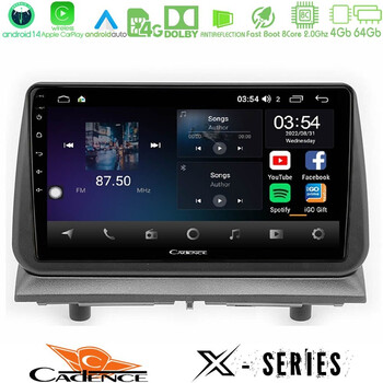 Cadence x Series Dodge Nitro 2007-2011 8core Android 14 4+64gb Navigation Multimedia Tablet 9" u-x-Dg1697