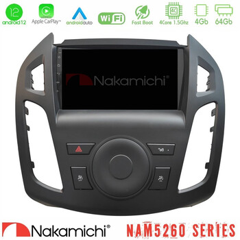 Nakamichi Nam5260 Series 4core Android12 4+64gb Ford Transit Connect Navigation Multimedia Tablet 9" με Carplay & Android Auto u-n44-Fd2854