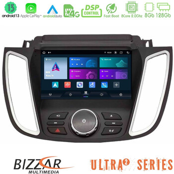 Bizzar Ultra Series Ford c-max / Kuga 8core Android13 8+128gb Navigation Multimedia Tablet 9" u-ul2-Fd2025