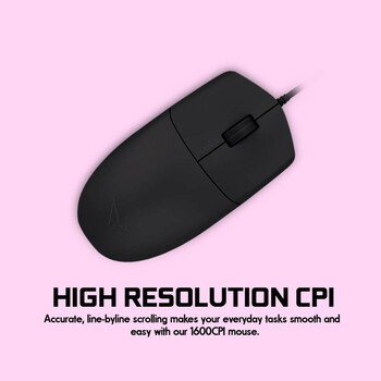 ALCATROZ USB HR OPTICAL MOUSE 1600CPI ASIC ONE WHITE