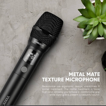 SONICGEAR PROFESSIONAL UHF WIRELESS MICROPHONE WM 3000UL OBSIDIAN