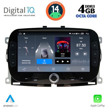DIGITAL IQ BLG 498_CPA (7" DECK) MULTIMEDIA SYSTEM for FIAT 500 mod. 2016>