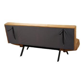 Καναπές - κρεβάτι 3θέσιος Freddo pakoworld σε μουσταρδί βελούδο 181x81x86εκ