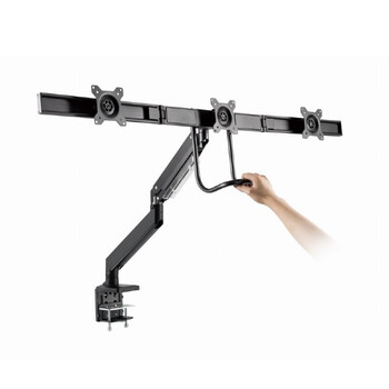GEMBIRD DESK MOUNTED ADJUSTABLE MONITOR ARM FOR 3 MONITORS BLACK