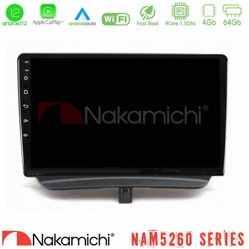 Nakamichi Nam5260 Series 4core Android12 4+64gb Ford Courier 2015-2023 Navigation Multimedia Tablet 9" με Carplay & Android Auto u-n44-Fd1794