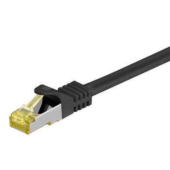 GOOBAY καλώδιο δικτύου 91626, CAT 7 S/FTP, copper, 500MHz, 5m, μαύρο