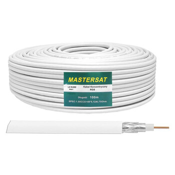 DM-K490 . Kαλώδιο RG6 CCS 48x coaxial oμοαξονικό 100m Mastersat