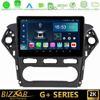 Bizzar g+ Series Ford Mondeo 2011-2014 8core Android12 6+128gb Navigation Multimedia Tablet 9" u-g-Fd0920