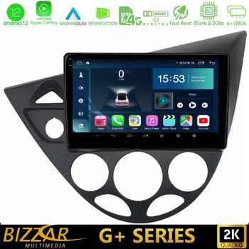 Bizzar g+ Series Ford Focus 1999-2004 8core Android12 6+128gb Navigation Multimedia Tablet 9" u-g-Fd1331