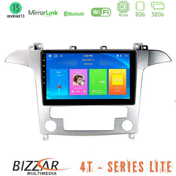 Bizzar 4t Series Ford s-max 2006-2012 4core Android13 2+32gb Navigation Multimedia Tablet 9" u-lvb-Fd409s